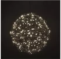 Emos LED Kalėdų kamuolys 20 cm / skirtas naudoti lauke ir patalpose / šilta balta šviesa