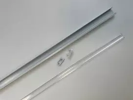 SpectorLight LED juostos profilis B, komplektas, skaidrus dangtelis, 1 m