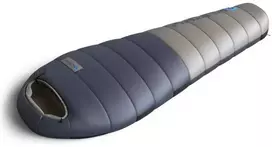 Husky DOPY Down Sleeping Bag -25 °C, 85 × 220 cm, 1.69 kg, Mėlyna-Pilkas