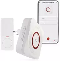 Emos Belaidis namų durų skambutis WiFi baltas GoSmart P5735SS