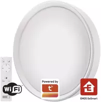 Lubinis šviestuvas Emos Išmanioji LED lempa „GoSmart“, lubinė, apvali, 30 W, CCT, reguliuojamas šviesos stipris, „Wi-Fi“