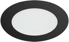 Struhm LED įleidžiamas šviestuvas Wafel IP54 9W CCT juodas