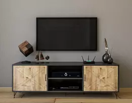 TV stovas, Hanah Home, antracitas Ąžuolas, 160 x 56 x 40, cm
