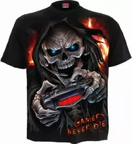 Marškinėliai Spiral Respawn Gamers Never Die, Dydis: XL