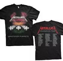 Rock Marškinėliai Metallica Master of Puppets European Tour '86, Dydis: XXL
