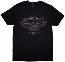 Rock Marškinėliai Motorhead 50 Years Wings Badge, Dydis: M