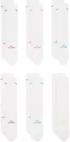 Kojinės Nike Everyday Elevated 6 par balta HQ8021 906 (38-42,5)