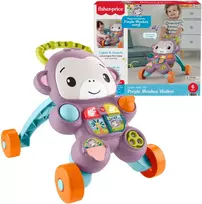 Vaikštynė stumdukas Fisher-Price violetinė beždžionėlė