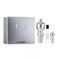 SET KARL LAGERFELD „Ikonik“ EDP purškiklis 100 ml + EDP purškiklis 7,5 ml + EDP purškiklis 4,5 ml