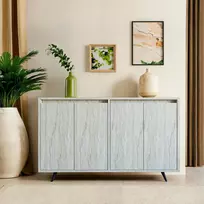 Konsolė, Hanah Home, Shans, travertinas, 140 x 86 x 40