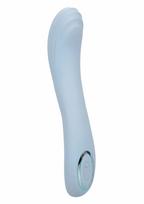 CALEXOTICS Azure Collection Contoured G Vibrating Massager, 12 Modes, Blue