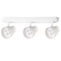 Šviestuvas lubų Light Prestige Dravo, GU10, 3 x 8 W, balta sp.