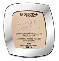 Kompaktinė pudra Deborah Milano 24Ore Perfect, SPF 15, 01 light beige, 9 g