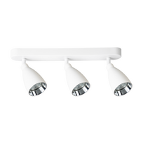 Šviestuvas lubų Light Prestige Campana Spot, GU10, 3 x 8 W, balta sp.