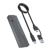 Raidsonic Icy Box M.2 SATA/NVMe SSD Enclosure with USB 3.2 Gen 2 Type-C and RGB light | Warranty IB-1826MCL-CU31 month(s) | IB-1826MCL-CU31 | 4250078175223