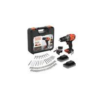 BLACK & DECKER 18V Impact Drill (with 2 x 18V 2.0Ah batteries with charge status indicator, 1A charger and 80 accessories) | BCD383D2XKA-QW | 2.0 Ah | BCD383D2XKA-QW | 5035048844236