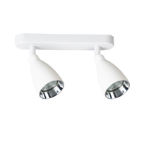 Šviestuvas lubų Light Prestige Campana, GU10, 2 x 8 W, balta sp.