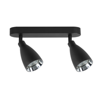Šviestuvas lubų Light Prestige Campana, GU10, 2 x 8 W, juoda sp.