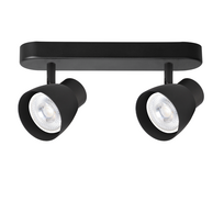 Šviestuvas lubų Light Prestige Dravo, GU10, 2 x 8 W, juoda sp.