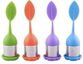 Coffee pots, teapots,4-Pack Tea Infuser Set, Fine Mesh Filters with Silicone Handles & Drip Tray,
