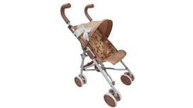 Vežimėlis lėlei Mariotoys, lengvas, sulankstomas, 53 cm
