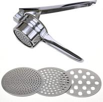 Kitchen tools,Stainless Steel Potato Ricer, 3 Discs for Perfect Mashing - Ideal for Baby Food & Beyond,