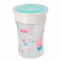 Puodelis NUK Peppa Pig Magic Cup, turkio spalvos, 8+ mėn, 230 ml