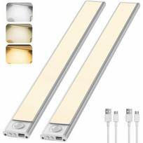 Spintos LED lempa 30 cm su judesio jutikliu, USB, 2 vnt.