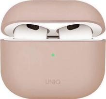 Uniq Lino dėklas Airpods 4 - Silikonas, Rožinis