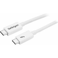 Kabelis StarTech  StarTech Thunderbolt 3 Cable - 20Gbps - 1m - White - Thunderbolt USB and DisplayPort Compatible | TBLT3MM1MW | 0065030871273