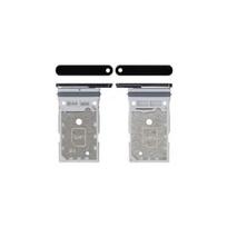 SIM kortelės laikiklis Samsung S918 S23 Ultra Dual Phantom Black originalus (service pack)