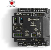 Programuojamas loginis relė Finder CODESYS ADVANCED 12...24V DC RJ45 arba MODBUS TCP/IP, MODBUS RS485 8A.04.9.024.832C | 8A.04.9.024.832C | 8012823458465