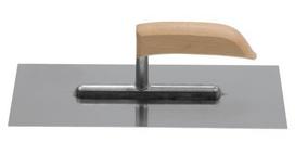 Nerūdijančio plieno glaistyklė su medine rankena 270x130 mm