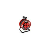 Plastrol profesionalus ritininis ilginamasis laidas; 4x2p+Z; IP44; 16A; H05RR-F; 3x1,5; 50m; Black (W-97057) | W-97057 | 5902273400868