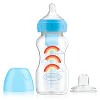 Buteliukas Dr Browns Options+ 2in1, mėlynas, 6 mėn+, 270 ml