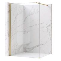Dušo Sienelė Rea Flexi Transparent 130 Brushed Gold 120X130X195CM