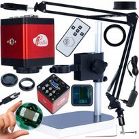 Mikroskopo rinkinys Draco RED PRO KMDBP-HDMI-VGA – Reguliuojamas stovas, FullHD 60 fps, 2MP jutiklis