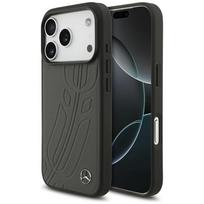 Mercedes odinis didelis lauro lapo MagSafe dėklas iPhone 17 Pro - juodas ir pilkas