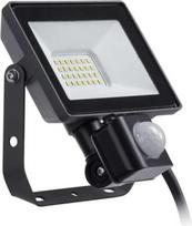 LED Floodlight with sensor, 20W, 4000K, 1900lm, black, ProjectLine 911401863484 | 8719514954519