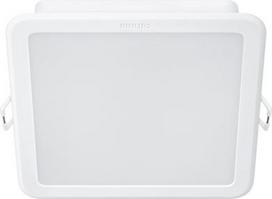 Downlight MESON 150, square, 16.5W, 6500K, 1280lm, white 929003283001 | 8720169174085