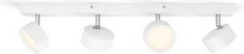 LED Ceiling/Wall-Mountedluminaire Bracia, 4x5.5W, 2700K, 2200lm, White 929003298901 | 8720169174801