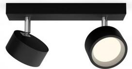 LED Ceiling/Wall-Mountedluminaire Bracia, 2x5.5W, 2700K, 1100lm, black 929003299101 | 8720169174849