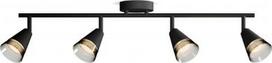 Ceiling/wall spotlight Cleft, GU10, 4x5W, IP20, black 929004108801 | 8720169300033