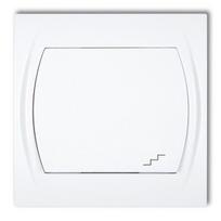 Karlik Logo Lwp-3 baltas jungiklis laiptinis, potinkinis