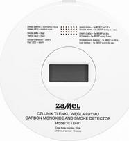 Detektorius Zamel Ctd-01: Co ir dūmų