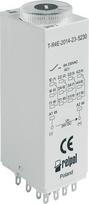 Laiko relė 4p 6a 1s-100h 230v Ac su vėluojamu įjungimu