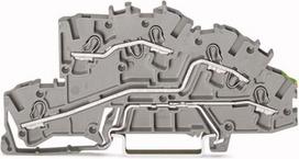 Wago 3-aukštų jungtis 2,5mm² L/l/pe pilka 2003-7645