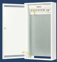 Paskirstymo dėžutė Mrn-2 su patch panel, 250v lizdu, perforuota plokšte