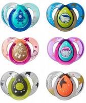 Tommee Tippee čiulptukas silikoninis 2vnt 6-18m Night 43336264, įvairių spalvų