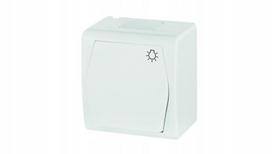 Elektro-plast Hermes 2 jungiklis 10a Ip44 baltas